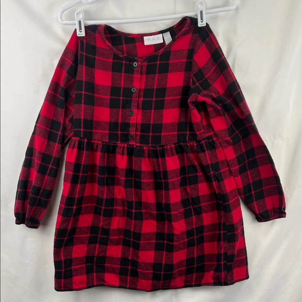 The Children’s Place - Girls Dress - Red and Black Plaid - Size 10/12